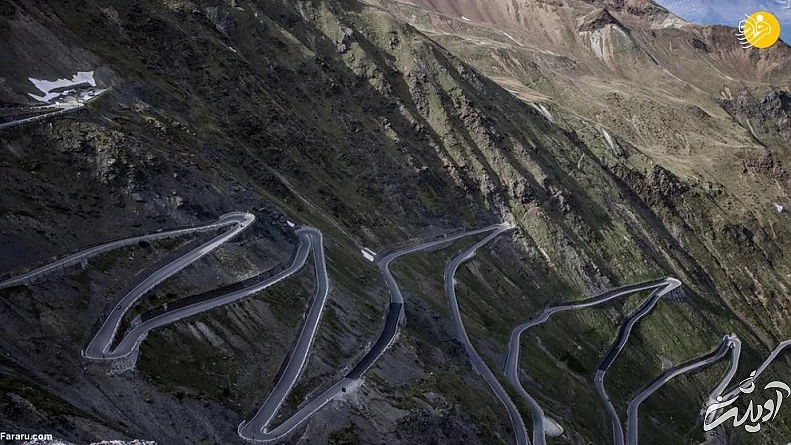 (تصاویر) خطرناکترین جاده جهان در دامنه آلپ